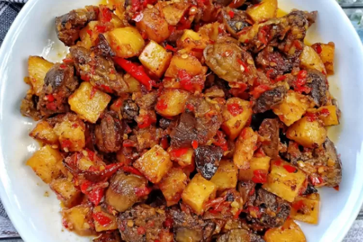 Resep Sambal Goreng Ati Sapi Ampela Ayam Kentang